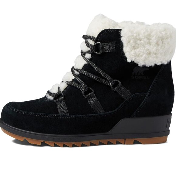 SOREL Evie Cozy Lace Boots Women's (Size 9.5) Jet Black - Picture 2 of 6